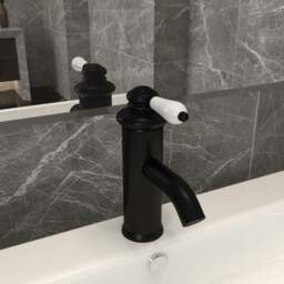 Rackhams Bathroom Basin Faucet Black 130x180 mm - thumbnail 1