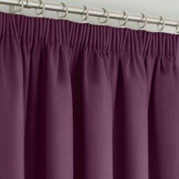 Rackhams Manhattan Pencil Pleat Blackout Curtains - 112cm x 137cm - Red - thumbnail 4