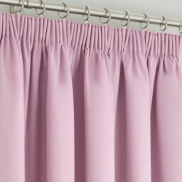 Rackhams Manhattan Pencil Pleat Blackout Curtains - 112cm x 137cm - Red - thumbnail 3