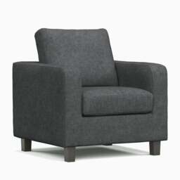 Rackhams York Grey Turin Fabric Single Armchair - thumbnail 2