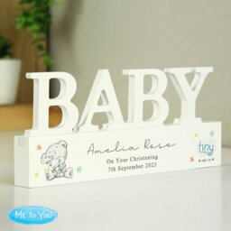 Rackhams Personalised Tiny Tatty Teddy Wooden Baby Ornament - thumbnail 2