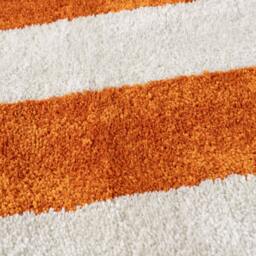 Rackhams Joli Geometric Orange & White Rug - 200X290 cm - thumbnail 3
