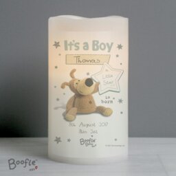 Rackhams Personalised Boofle It's a Boy Nightlight LED Candle - thumbnail 4