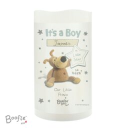 Rackhams Personalised Boofle It's a Boy Nightlight LED Candle - thumbnail 2