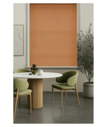 Rackhams Cherry Wood Grain PVC Venetian Blind 152cm Drop (25mm Slats) - 100cm - thumbnail 5