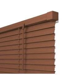 Rackhams Cherry Wood Grain PVC Venetian Blind 152cm Drop (25mm Slats) - 100cm - thumbnail 4