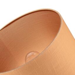 Rackhams Designer Soft Apricot Cream Textured Linen Fabric Circular Lamp Shade - thumbnail 5
