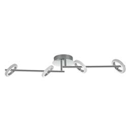 Rackhams Holdon 4 Ring Adjustable Integrated LED Spotlight - Chrome - thumbnail 4