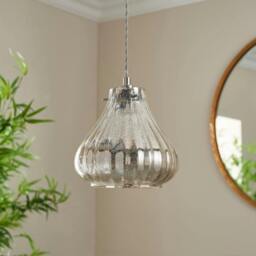 Rackhams Keto Pendant Light Shade Clear Glass - thumbnail 2