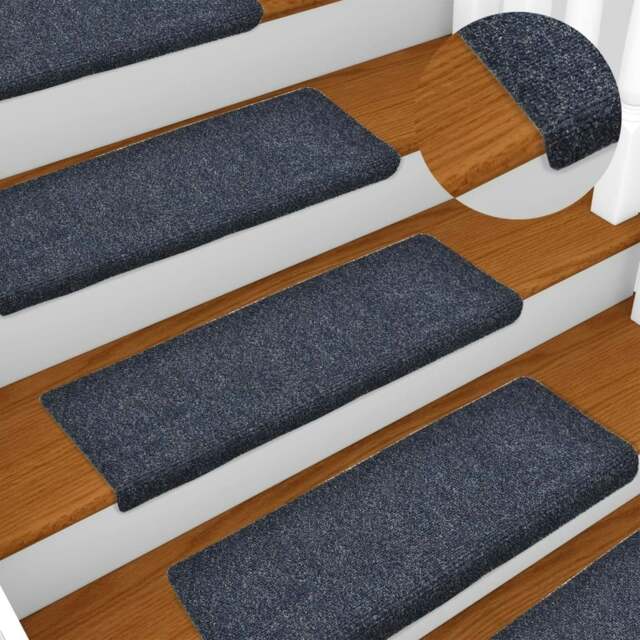 Rackhams Stair Mats 5 pcs Needle Punch 65x21x4 cm Anthracite