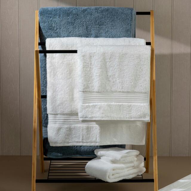 Rackhams Dusky Blue Egyptian Cotton Bath Sheet - Jumbo - Single - image 1