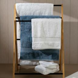 Rackhams Dusky Blue Egyptian Cotton Bath Sheet - Jumbo - Single - thumbnail 3