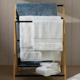 Rackhams Dusky Blue Egyptian Cotton Bath Sheet - Jumbo - Single - thumbnail 1