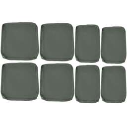 Rackhams Replacement Cushion Cover Garden Rattan Patio Furniture Seat Cover Polyester Outdoor Deep Grey- No Cushion Included - Deep Grey - thumbnail 1
