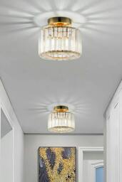 Rackhams Crystal Mount Ceiling Light - Black - thumbnail 5