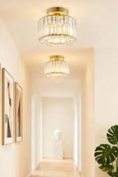 Rackhams Crystal Mount Ceiling Light - Black - thumbnail 2
