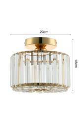 Rackhams Crystal Mount Ceiling Light - Black - thumbnail 4