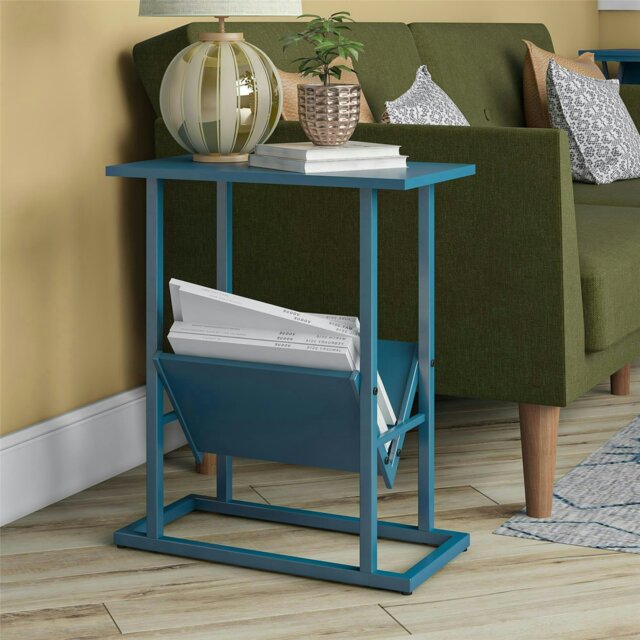 Rackhams Novogratz Regal End Table in Blue / Metal Frame - Blue - image 1