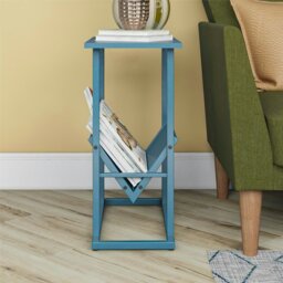 Rackhams Novogratz Regal End Table in Blue / Metal Frame - Blue - thumbnail 3