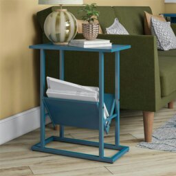 Rackhams Novogratz Regal End Table in Blue / Metal Frame - Blue - thumbnail 1