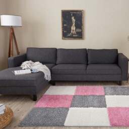 Rackhams Myshaggy Geometric Pink Rug - 200X290 cm - thumbnail 6