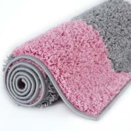 Rackhams Myshaggy Geometric Pink Rug - 200X290 cm - thumbnail 4