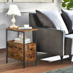 Rackhams Slim Bedside Table with 2 Drawers - thumbnail 6