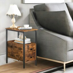 Rackhams Slim Bedside Table with 2 Drawers - thumbnail 5