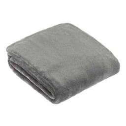 Rackhams Harrow Fleece Throw - Charcoal - 140cm x 180cm - Charcoal - 100% Polyester