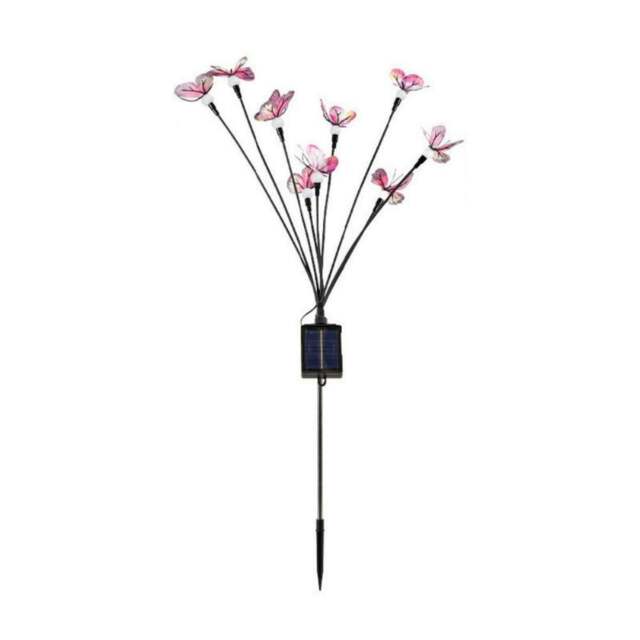 Rackhams Solar Butterfly & Firefly Garden Ground Lights - 9 LEDs - image 1