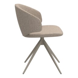 Rackhams Ella Swivel Beige Dining Chair - 1 - thumbnail 3