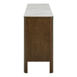 Rackhams Southampton Sideboard With 2 Doors 2 Drawers and 2 Shelves in Cream Ceramic - Cream - 160 - 1 - thumbnail 3