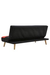 Rackhams 2-Seater Multicolour Checkered Sofa Bed - Red - thumbnail 4