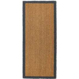 Rackhams Eco-Friendly Brown & Grey Coir Outdoor Mat - 55X125 cm - thumbnail 1