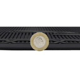 Rackhams Foliage Scraper Rubber Pin Patio Doormat, 45x120cm, Black - thumbnail 6