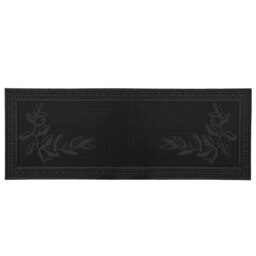 Rackhams Foliage Scraper Rubber Pin Patio Doormat, 45x120cm, Black - thumbnail 2