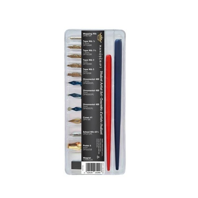 Rackhams Dip Pen Student Artist Nib & Pen Holder Set in Selection Box - image 1