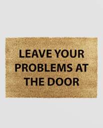 Rackhams Leave Your Problems At The Door Doormat