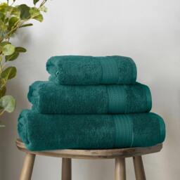 Rackhams Supima Cotton Towel Teal Green - Hand Towel - Teal Green - thumbnail 3