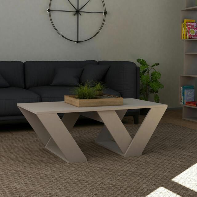 Rackhams Pipra Modern Multipurpose Coffee Table 110x60x40cm - Mocha Grey - image 1