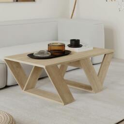 Rackhams Pipra Modern Multipurpose Coffee Table 110x60x40cm - Mocha Grey - thumbnail 4