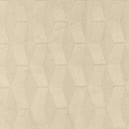 "Rackhams Cream Geometric Velvet Embossed Thermal Room Darkening Curtains for Bedroom & Living Room - 66"" (168cm) Width x 54"" (137cm) Drop" - thumbnail 5