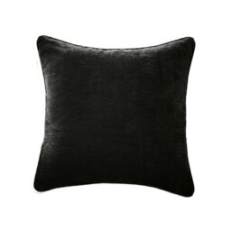 Rackhams Selene Luxury Chenille Cushion - 55x55cm - 1 - Black - thumbnail 3