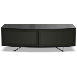 "Rackhams Caru Gloss Black Beam-Thru Remote Friendly Super-Contemporary ""D"" Shape Design 32""-65"" LED/OLED/LCD TV Cabinet" - thumbnail 5