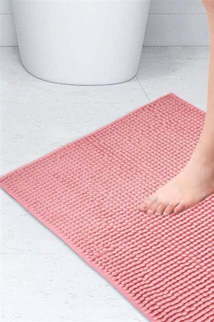 Rackhams Noodle Non-Slip Bathroom Shower Mat - Dusty Pink - image 1