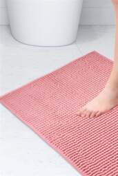 Rackhams Noodle Non-Slip Bathroom Shower Mat - Dusty Pink - thumbnail 1
