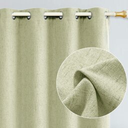 Rackhams Mint Green Lined Blackout Eyelet Curtains - 46 x 63 Inch Drop - Pair - thumbnail 2