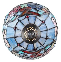 Rackhams Humming Bird Tiffany Lamp with Colourful Stained Glass Shade - thumbnail 2