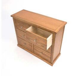 Rackhams Salerno 6 Drawer Chest of Drawers Chrome Knob - Natural - thumbnail 4