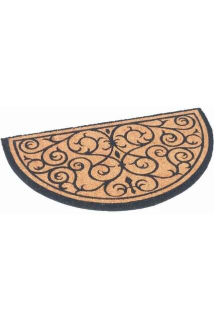 Rackhams Coir Natural Half Moon Mat 45x75 cm - image 1